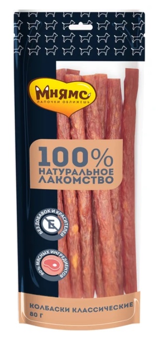 Лакомство Мнямс для собак Колбаски классические
