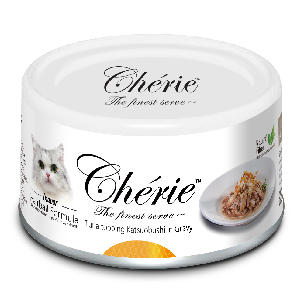 Pettric Cherie Hairball Control. Тунец с хлопьями копченого тунца-бонито в подливе