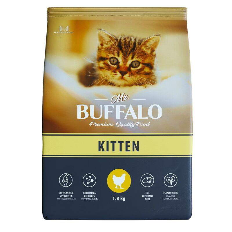 MR.Buffalo сухой корм для котят KITTEN курица