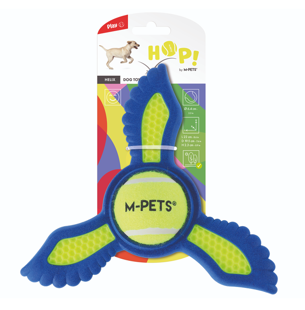 Игрушка для собак HOP вертушка с теннисным мячом,MPets 21.9х19.5х2.3 см
