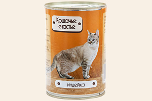 Кошачье счастье для кошек с индейкой