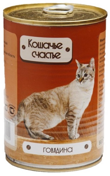 Кошачье счастье для кошек с говядиной