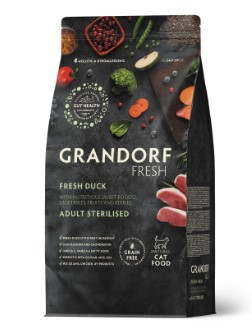 GRANDORF Fresh Cat STERILISED Duck&Sweet Potato (Утка с бататом д/стерил кошек)