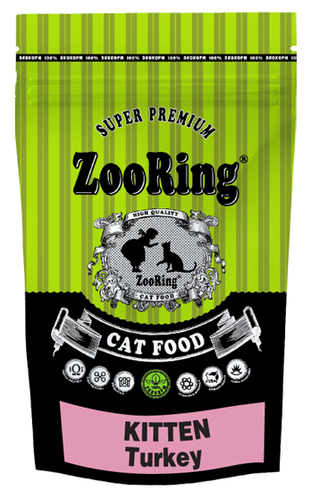 ZooRing. Kitten Turkey. Для КОТЯТ с индейкой.