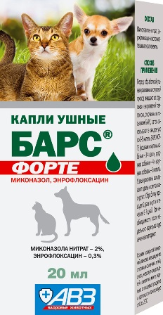 БАРС Форте ушные капли (по рецепту)