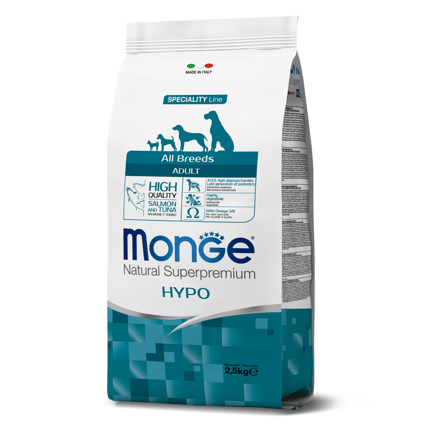 Monge Dog Speciality Hypo корм с лососем и тунцом для взрослых собак всех пород
