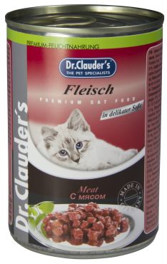 Д-р Клаудер для кошек с мясом (консерва)