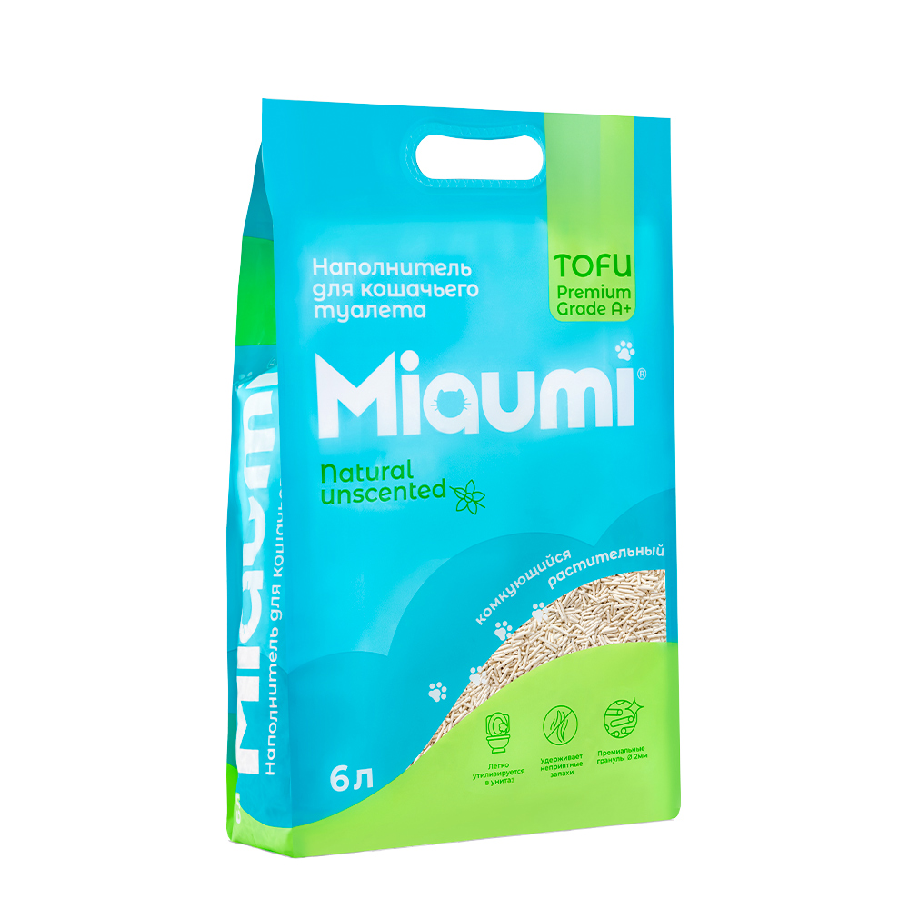 Miaumi TOFU Natural Unscented. Тофу, натуральный без ароматизатора