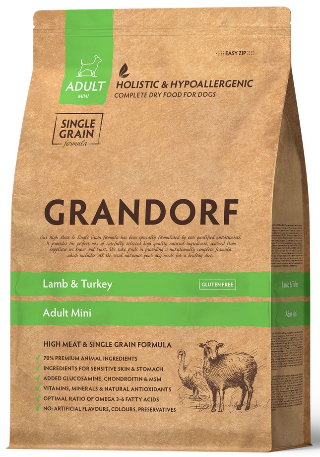 GRANDORF Mini Lamb&Turkey ягнёнок с индейкой для мини пород
