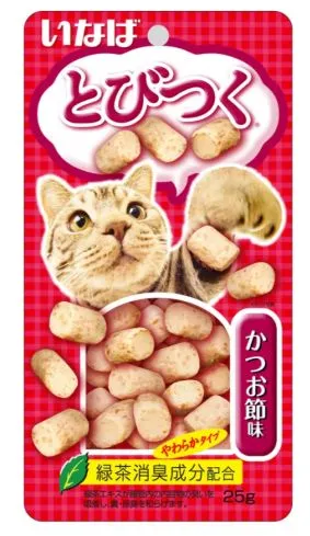 INABA. Лакомство для кошек со вкусом кацуобуси 25гр