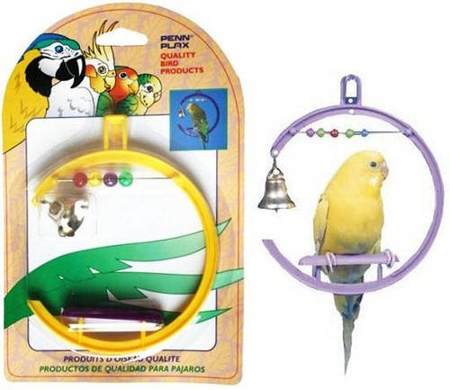 Игрушка для птиц Качели со счетами и колокольчиком
