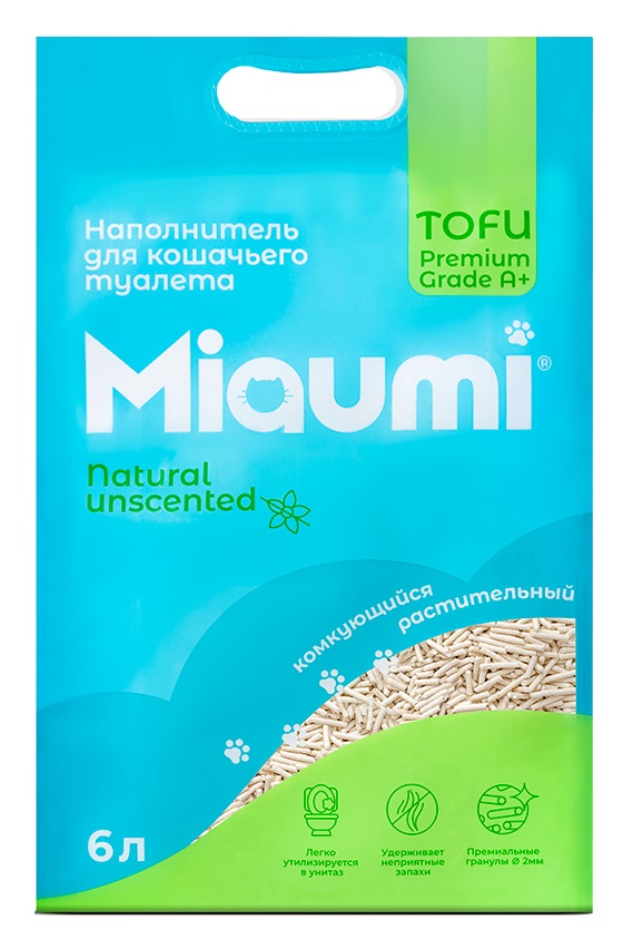 Miaumi TOFU Natural Unscented. Тофу, натуральный без ароматизатора