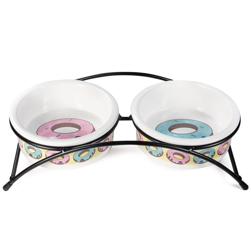 Миска керамическая на подставке 