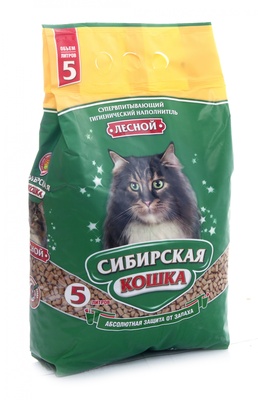 СИБИРСКАЯ КОШКА наполнитель ЛЕСНОЙ