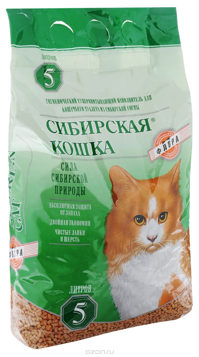 СИБИРСКАЯ КОШКА наполнитель ФЛОРА