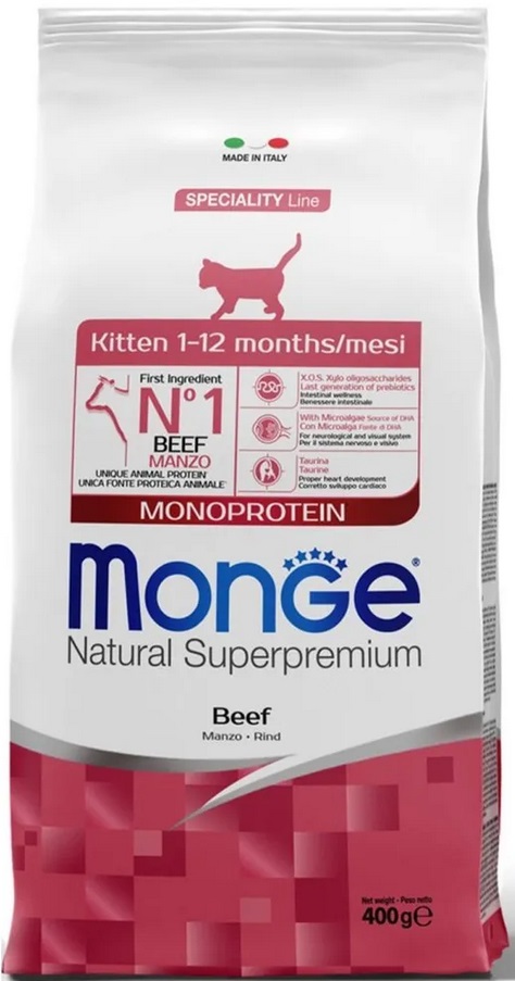 Monge Cat корм для котят Monoprotein с говядиной