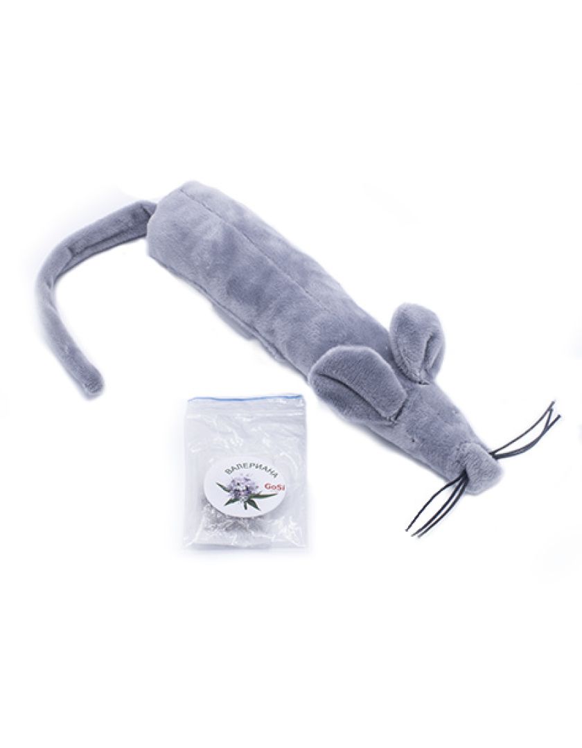 GoSi. Игрушка для кошек крыса Тамара с валерианой