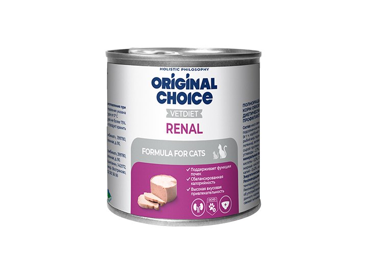 Original Choice Vetdiet Renal для кошек профилактика болезней почек