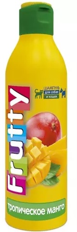 Шампунь Frutty для собаки кошек Тропическое манго 250 мл