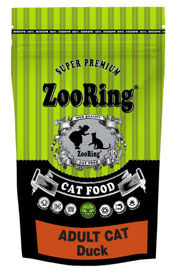 ZooRing. Adult Cat Duck. Для взрослых кошек. С уткой.