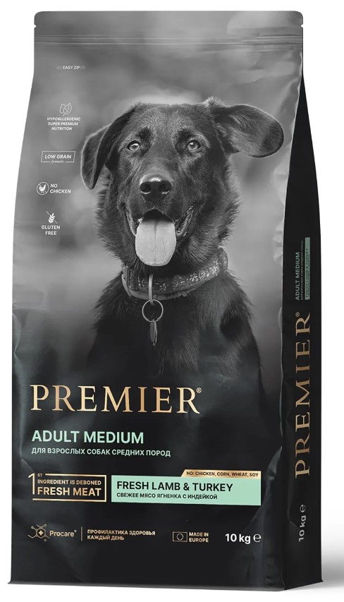 PREMIER Adult Mediumi Lamb&Turkey (Ягненок/Индейка для взрослых собак средних пород)