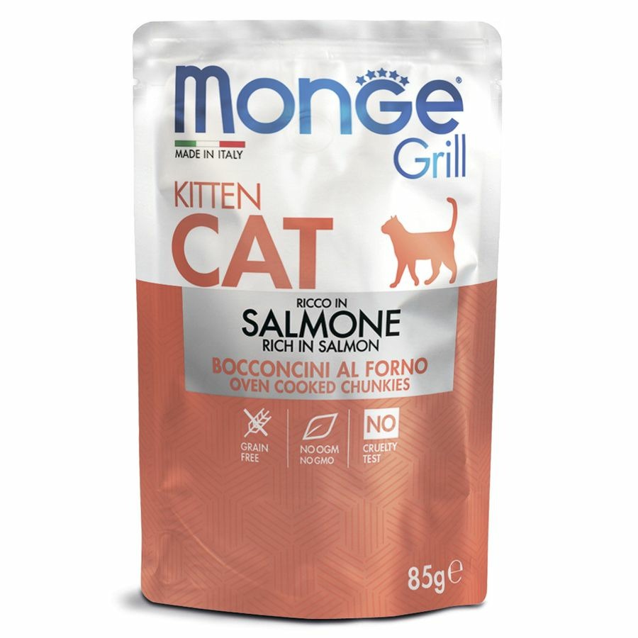 Monge Cat Grill Pouch паучи для котят норвежский лосось