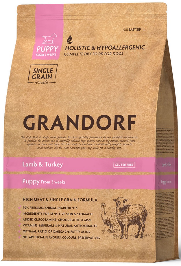GRANDORF Lamb&Turkey Puppy ягнёнок с индейкой для щенков