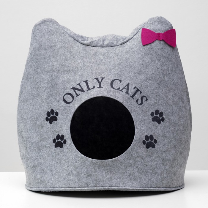 Домик Ушастик ONLY CATS войлок, 46*46*43см Кот Лукас