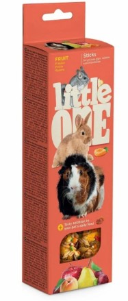 LITTLE ONE Палочки для морских свинок, кроликов и шиншилл с фруктами