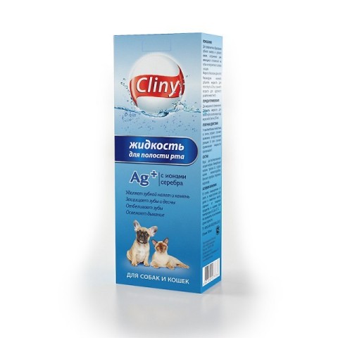CLINY Жидкость для кошек для полости рта с ионами серебра