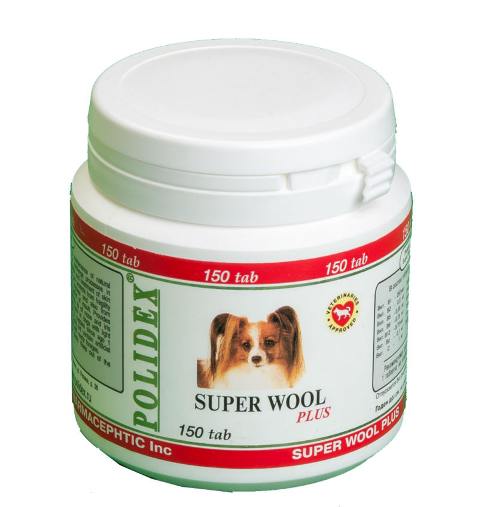 POLIDEX Super Wool витамины для собак