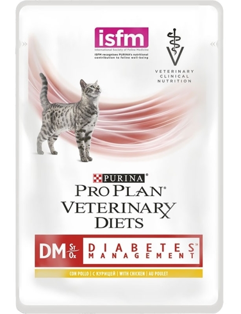 Желе для кошек при диабете Purina  DM с курицей