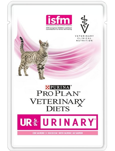 Желе для кошек при мочекаменной болезни Purina UR с лососем