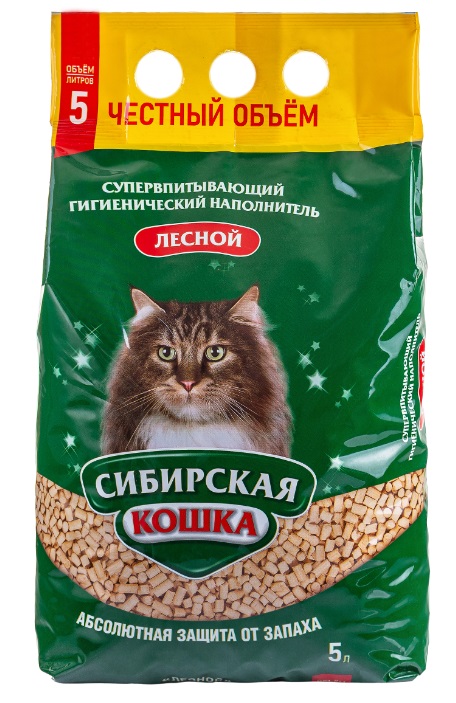 СИБИРСКАЯ КОШКА наполнитель ЛЕСНОЙ