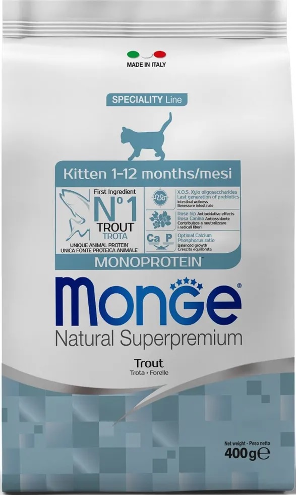 Monge Cat Monoprotein корм для котят с форелью