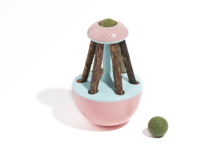 NUNBELL. Игрушка д/кошек Неваляшка с мятой и мататаби, 12х8см
