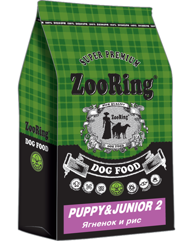ZooRing. Puppy&Junior 2. Для ЩЕНКОВ средних пород. С ягненком и рисом