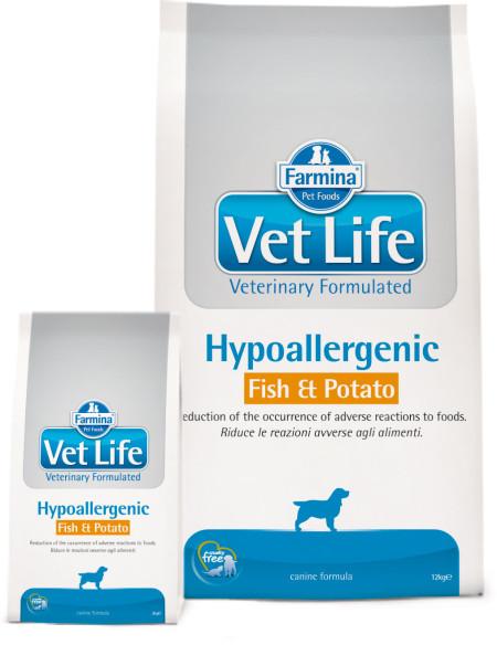 Farmina (Фармина) Vet Life Hypoallergenic, гипоаллергенное питание д/собак, рыба с картофелем