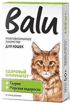 Балу.Мультивитаминное лакомство для кошек с таурином и морскими водорослями