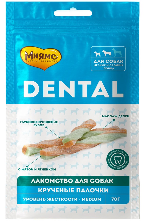 Лакомство Мнямс DENTAL для собак 