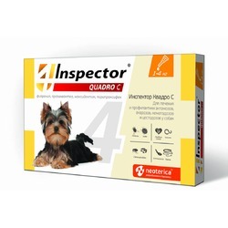 Inspector Quadro C Капли от внешних и внутренних паразитов для собак, (от 1 до 4 кг)