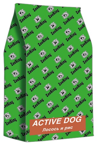 ZooRing. ActivDog. Для активных собак. С лососем и рисом.