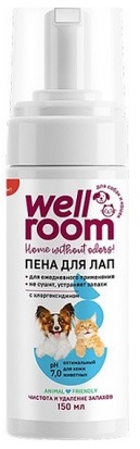 Wellroom. Пенка для мытья лап антибактериальная